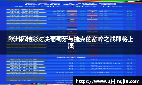 欧洲杯精彩对决葡萄牙与捷克的巅峰之战即将上演